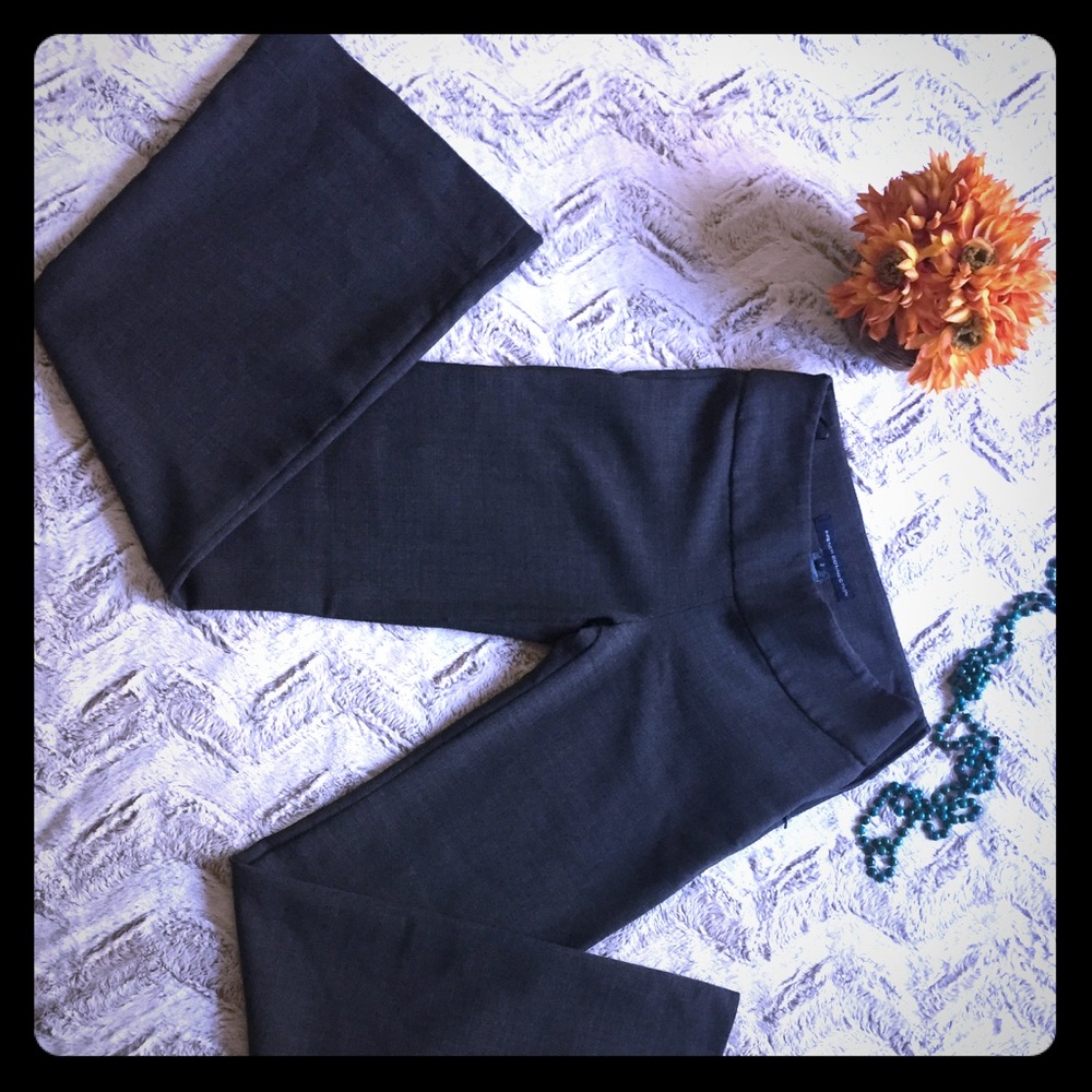 French Connection- wool blend gray pants